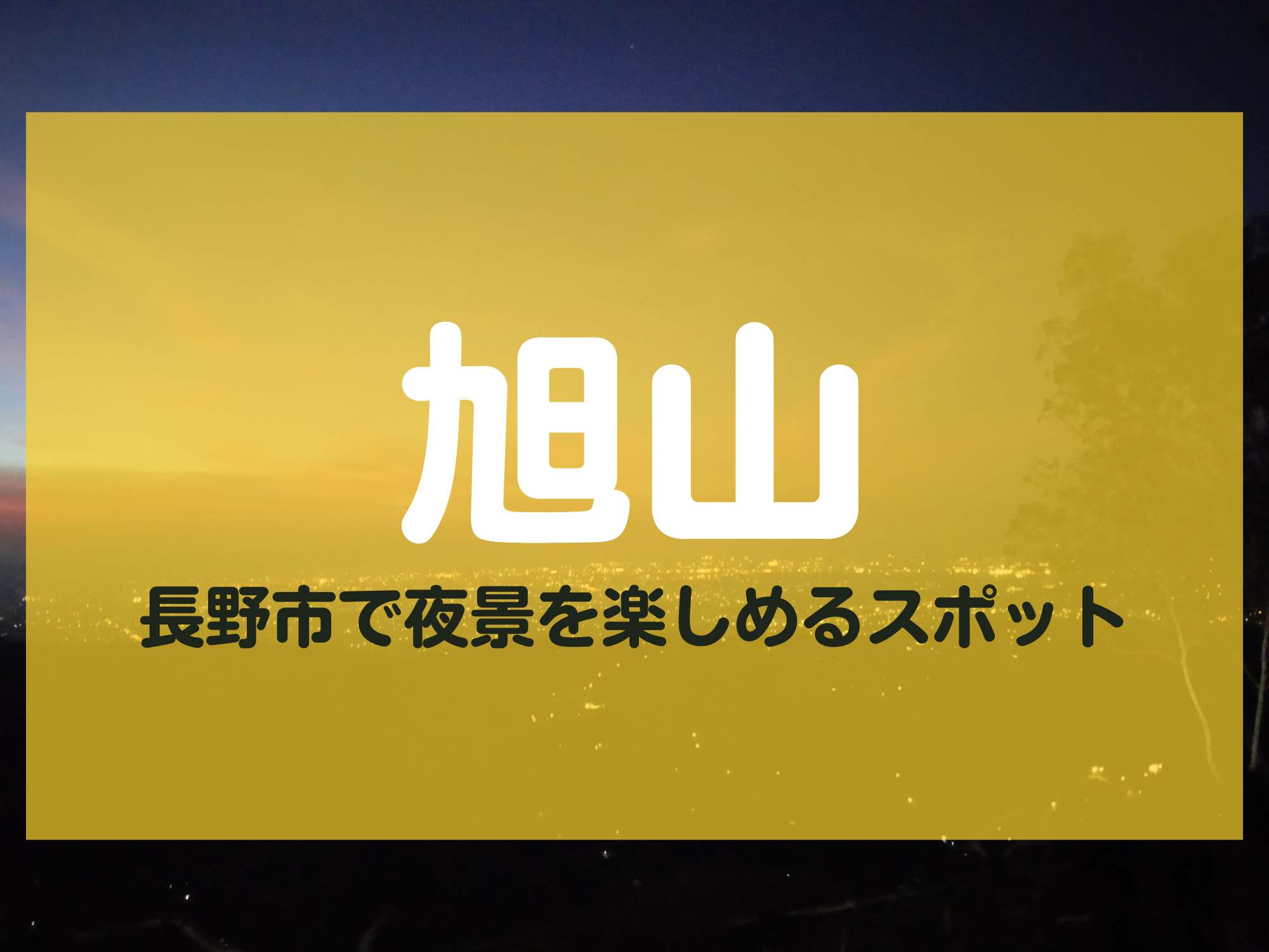 長野市 旭山 夜景