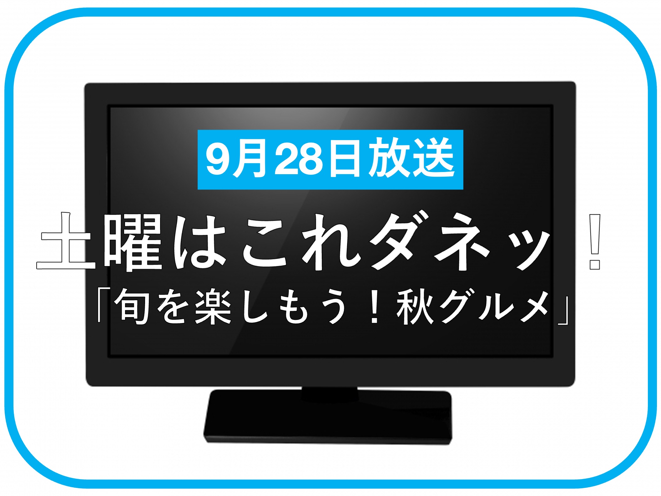 土曜はこれダネッ！