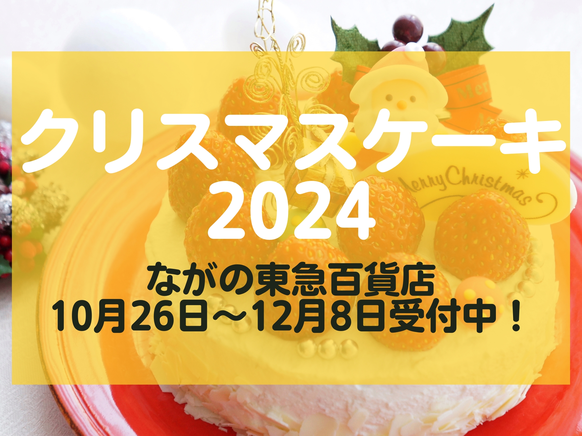 クリスマスケーキ2024