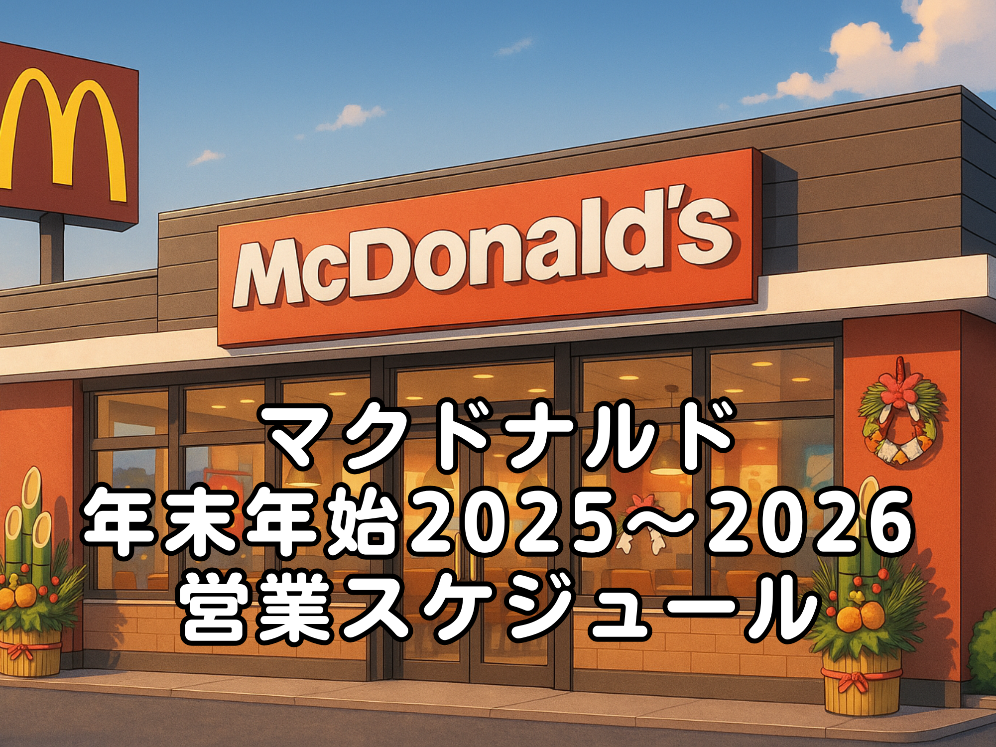 マクドナルド 年末年始