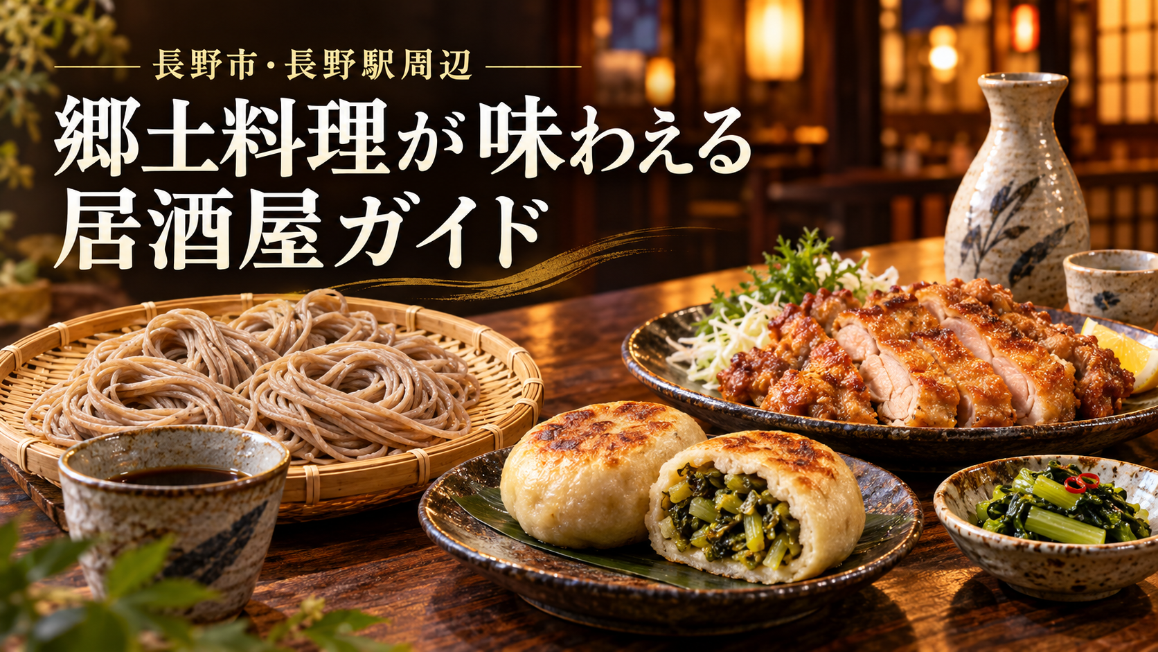 長野市で郷土料理を楽しめる居酒屋を、長野駅周辺から8店紹介。馬刺し・山賊焼・そば・おやきなど食べたい料理で比較し、価格例、お通し代、料理のラストオーダー、予約条件まで整理。一人の夕食や旅行中の店選びに役立ちます。