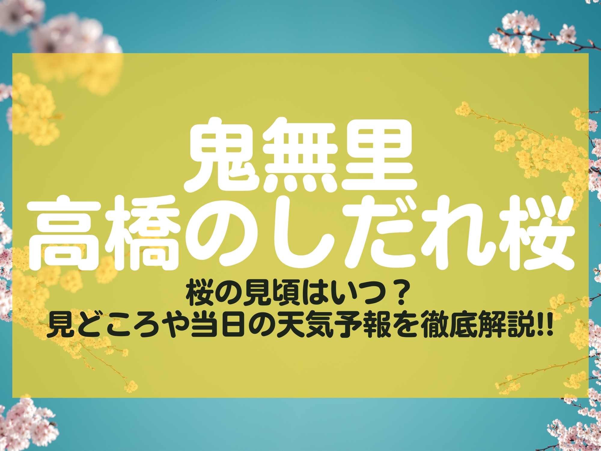 鬼無里 高橋のしだれ桜 長野市