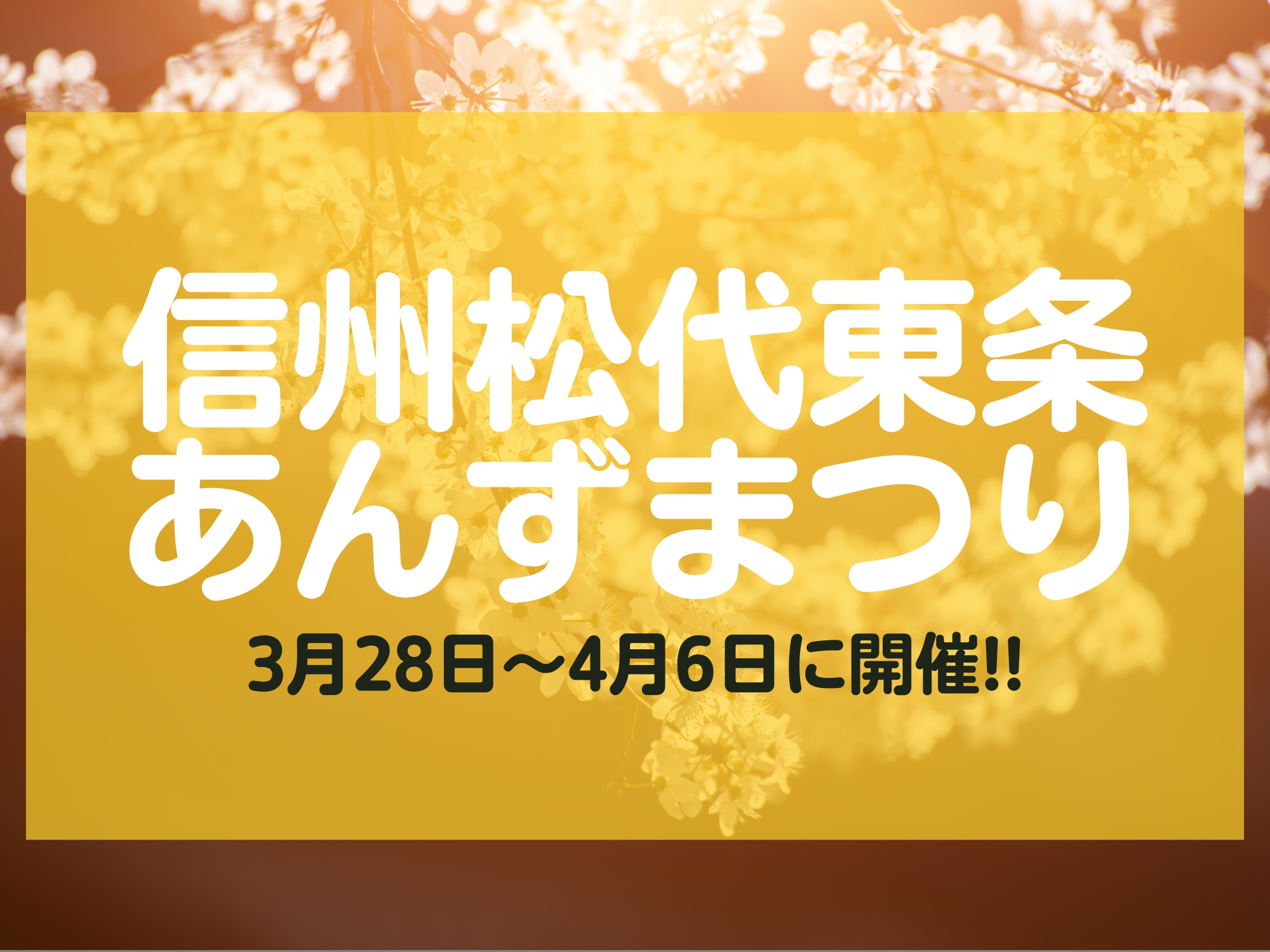 信州松代東条あんずまつり 3月 4月