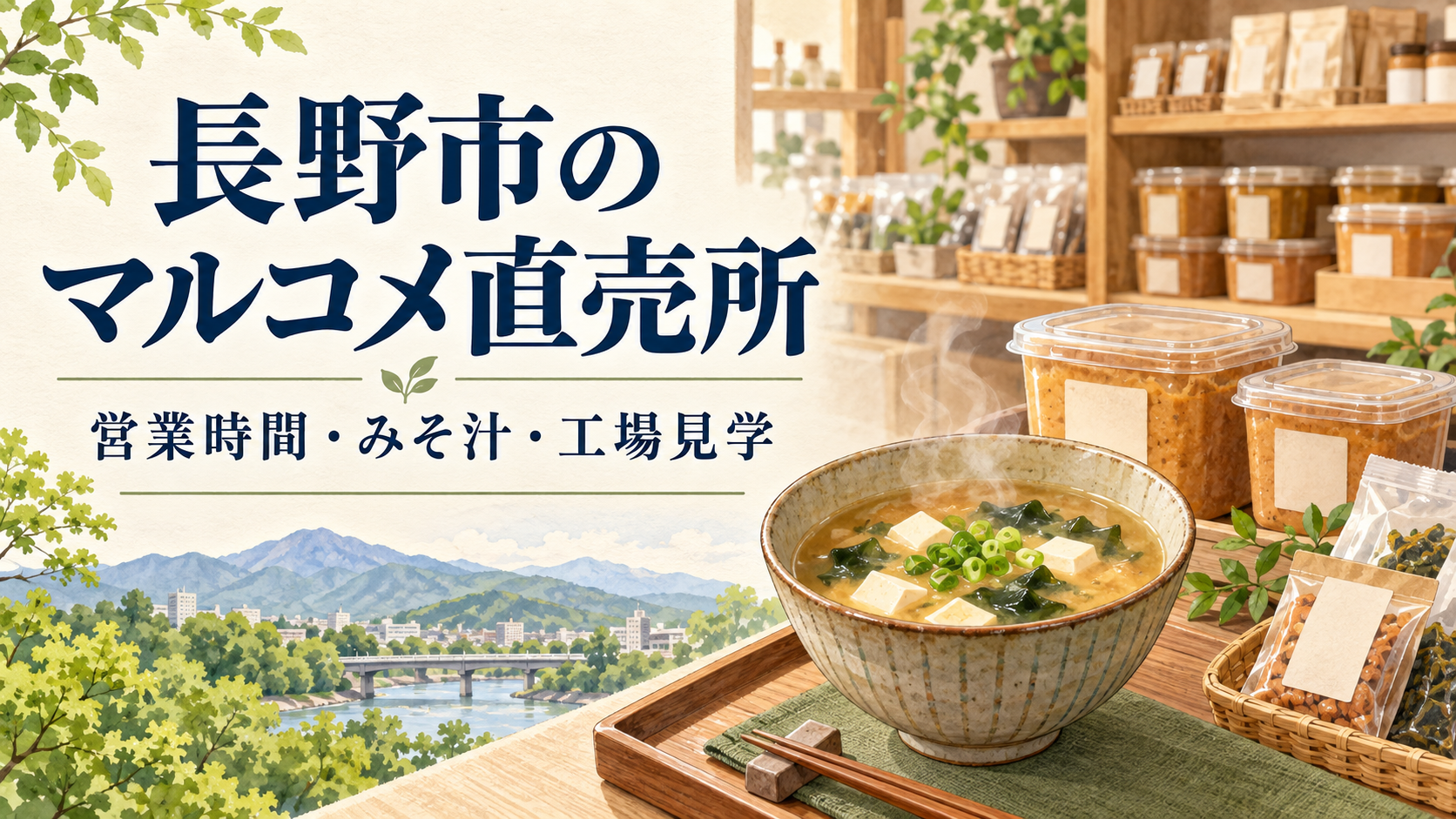 長野市のマルコメ直売所|土日祝の営業時間・100円みそ汁・工場見学との違い