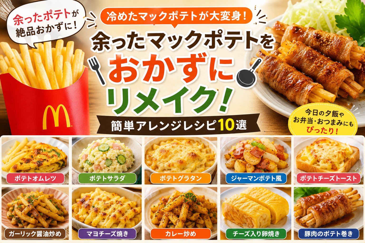 マックポテト リメイク おかず