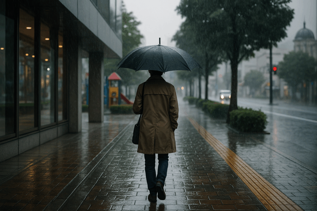 長野市 雨の日