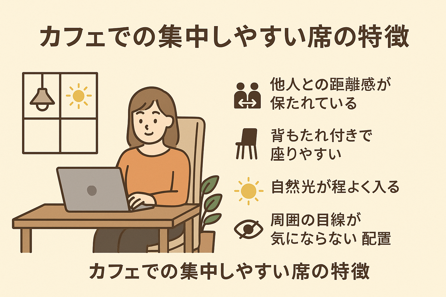 読書やPC作業に適した席配置の工夫