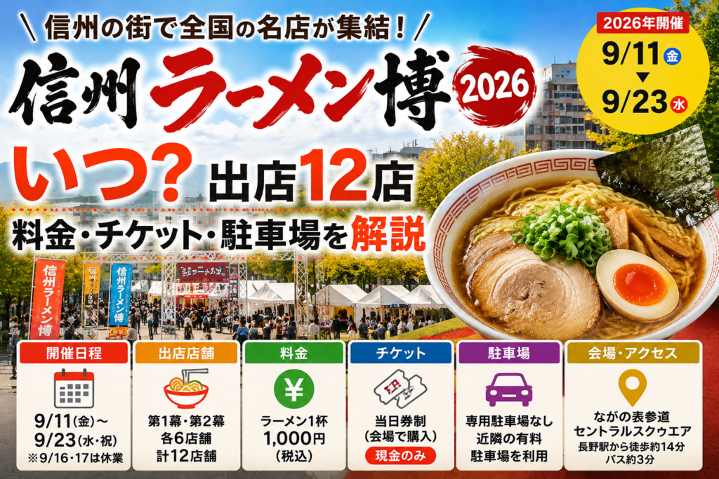 信州ラーメン博 2026