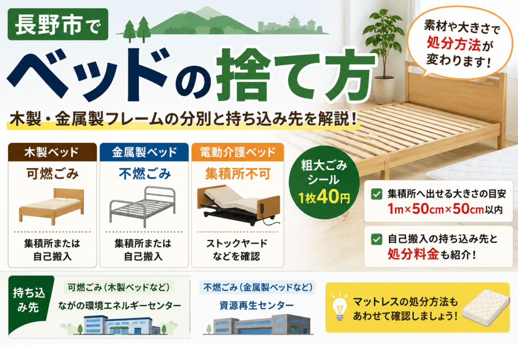 長野市 ベッド 捨て方